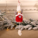 2 PCS Plush Cute Angel Doll Pendant Jewelry Christmas Tree Pendant(Red)
