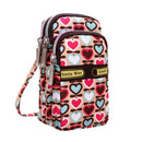 Lady's Printing Zipper Shoulder Bag Mini Wrist Purse Coin Purse(Love)