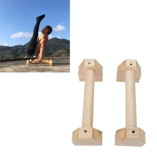 Wooden Single Parallel Bars Upside Down Exercise Stand Push-up Stand, Size: 50cm