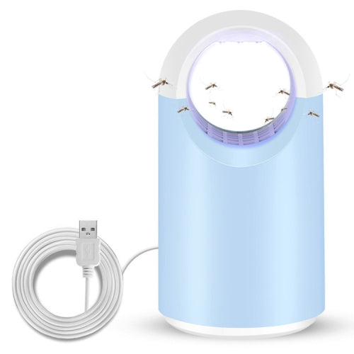 USB Photocatalyst Mosquito Killer Home LED Mosquito Repellent, Style:USB In-line(Blue)
