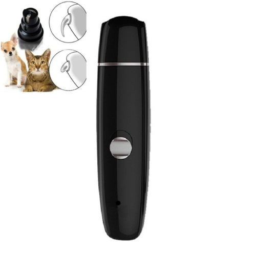 Pet Nail Polisher Cats and Dogs Clean Nails Electric Manicure, Style:PTw208 Black 1 Block Normal Edition