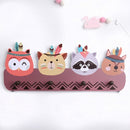 Creative Decorative Coat Hook Cartoon Animal Hanger Free Punching Coat Hook(Owl Animais)