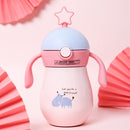 Cute Star Shaped Children Insulation Cup 316 Stainless Steel Insulation Cup(Pink)