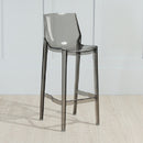 Transparent Bar Chair Personality Fashion Home High Chair Acrylic Chair, Height:65cm(Transparent Gray)