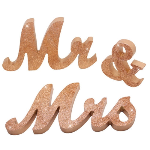 Wooden Mr and Mrs Sign Wedding Decoration(JM01669)