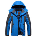 Winter Fleece Military Jackets Men Windproof Waterproof Outwear Parka Windbreaker Warm Coat, Size:XXXXXXL(Blue)