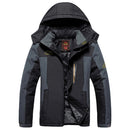 Winter Fleece Military Jackets Men Windproof Waterproof Outwear Parka Windbreaker Warm Coat, Size:XXXXXXXL(Black)