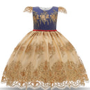 Girls European Style Bow-knot Mesh Tutu Dress Show Dress, Size:140cm(Red)