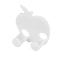 5 PCS Paste Type Socket Hook Power Socket Plug Organizing Rack(White)