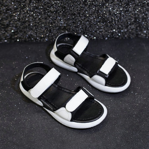 Wedge Heel Pretty Sandals Women Casual Shoes, Size:37(Black)