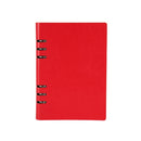 Business Notepad Loose Leaf Replaceable Inner Notebook Thickened Diary Book, Color:A5 Red