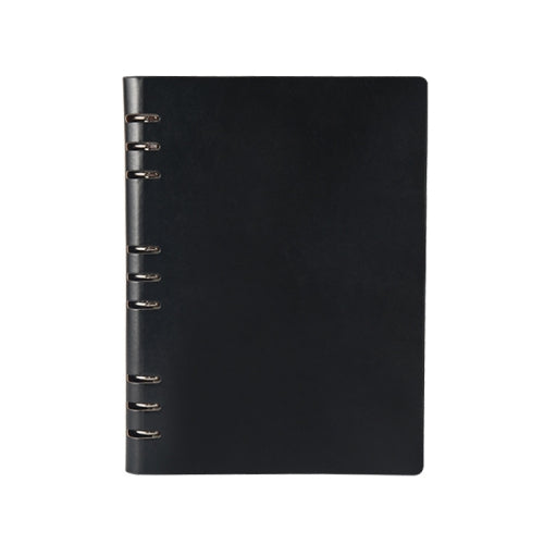 Business Notepad Loose Leaf Replaceable Inner Notebook Thickened Diary Book, Color:B5 Black