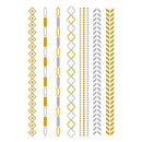 2 PCS Waterproof Hot Stamping Temporary Tattoo Sticker(YH-067)