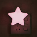 Light Sensor Control Mini Star LED Night Light, EU Plug(Pink)
