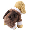 Christmas Santa Costume Winter Pet Dog Clothes with Hat, Size:L(Brown Horned Elk)
