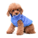 Winter Dogs Pet Cat Padded Vest Coat Puppy Warm Jackets Clothes, Size:M(Blue)