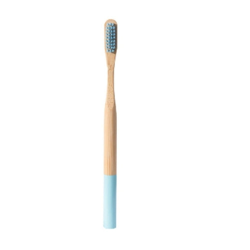 Natural Bamboo Toothbrush Eco-friendly Low-carbon Travel Tooth Brush Soft Bristle(Blue)