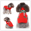 Pet Christmas Sweater Pet Elk Snowflake Dog Sweater, Size:XL(MYD94 Red)