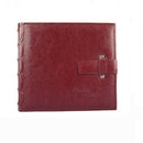 2 PCS PU Leather Vintage Interstitial Album Creative Family / Wedding / Graduation / Birthday Gift(Jujube Red)