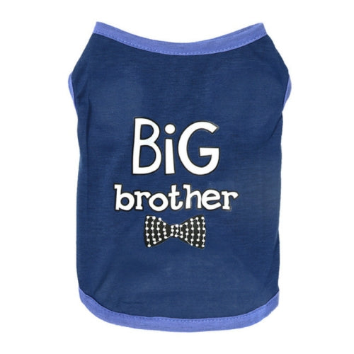 2 PCS Pet Cothing Dog Cat Spring and Summer Thin Cute Vest, Size:M(Dark Blue)