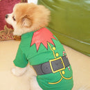 Christmas Pet Holiday Costume Dog Clothes Cotton T-shirt, Size:M(Christmas Tree)