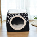 Cat Nest Capsule Four Seasons Universal Closed Cat Bed, Size:XL(Black)