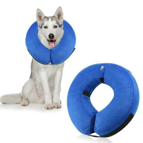 Inflatable Pet Collar Pet Grooming Warm Protective Wound Protection Collar, Size:S (CQLQ01 )
