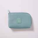 Travel Charging Treasure Data Line Storage Sorting Bag Portable Travel Goods Bags(Light Blue)