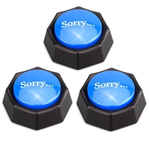 3 PCS Party Knowledge Quiz Game Electronic Squeeze Sound Box Answer Toy, Specification:Blue SORRY