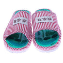 Massage Slippers Striped Massage Shoes Couple Models, Size:One Size(Red and White Stripes)