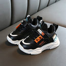 Faux Leather Fashion Comfortable Sneakers Baby Shoes Sports Shoes Autumn Winter Toddler Shoes, Shoes Size:26(Black)