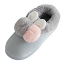 Bag With Indoor Plush Fur Shoes, Shoe Size:38(Gray)