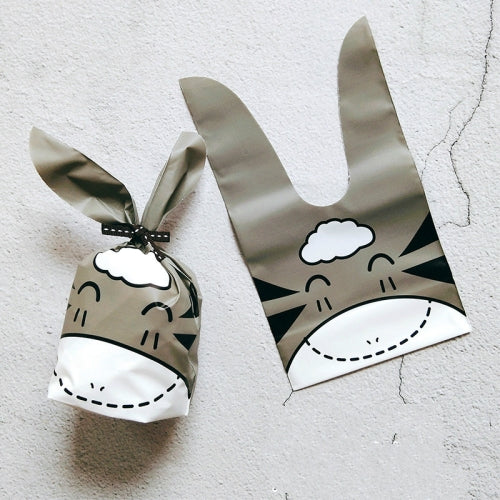 50 PCS Cute Rabbit Ear Cookie Bag Gift Bag For Candy Biscuits Snack Baking Package, Color:A2-12 10x17cm