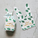 50 PCS Cute Rabbit Ear Cookie Bag Gift Bag For Candy Biscuits Snack Baking Package, Color:A1-09 13.5 * 22cm