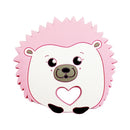 Hedgehog Silicone Pacifier Baby Teether Mother and Baby Supplies Creative Infant Molar Toy(Pink)