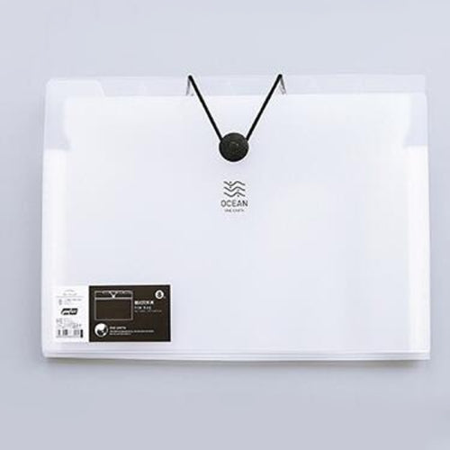 Multi-layer Buckle Matte Transparent Folder Information Booklet 5 Layer, Specification:A4