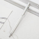 Metal Ballpoint Pen Office Stationery Business Plated Sign Pen, Written:Bullet Type 1.0(Silver)