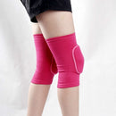 Rose Red Children Thick Anti-collision Sponge Knee Pads Sports Protective Gear, SIZE:L