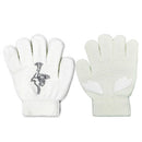 Non-slip Upgrade Version Children Skating Gloves Full Finger Rhinestone Anti-slip Gloves, Size:M (Ice Man White)