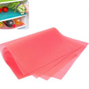 4 PCS / Set Environmentally Friendly Waterproof Washable Antibacterial Antifouling Refrigerator Mat, Color:Transparent Pink