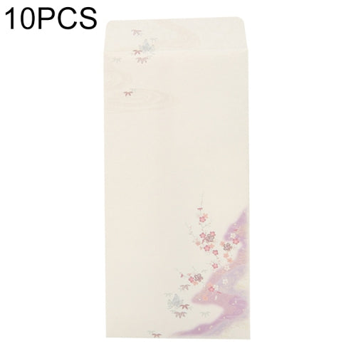 10 PCS Chinese Style Birthday Letter Antique Vertical Envelope Classical Painting Mini Greeting Postcard(Wind)