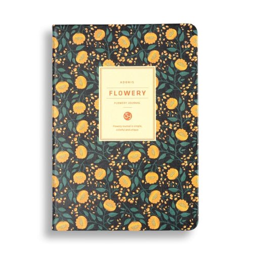 PU Leather Flower Diary Weekly Plan Cute Notepad Small Fresh Business Notebook Office Study Stationery, Size:A6(Flower of God)