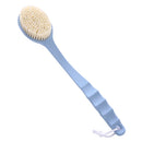 Long Handle Bath Brush Soft Hair Bath Brush with Massage Back Brush(Blue)