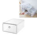 PP Translucent Shoe Box Multifunction Home Dust-proof Drawer Storage Boxes Shoes Organizer, Size:22x34x13cm