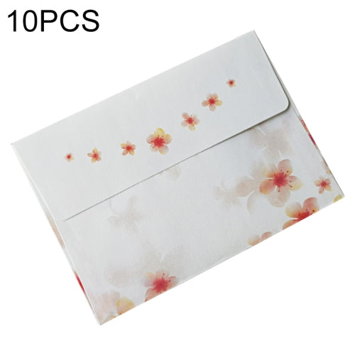 10 PCS Retro Delicate Pastoral Elegant Small Floral Envelope(Cherry Blossom)