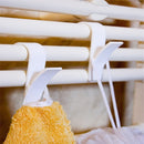 6 PCS Towel Rail Hanging Bathroom Plastic Hook Rack