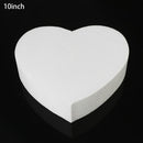 4 PCS Heart-shaped Prosthesis Foam Baking Fondant Cake Silk Flower Practice Mold, Height:10cm, Size:10 Inches