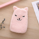 Winter Injection Hot Water Bottle Creative Plush Cloth Hand Warmer Bag(Pink)