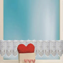 White Translucent Coffee Curtain Tulle Lace Sheer Warp Knitted Jacquard Curtains Bedroom Curtains, Size:Lower Curtain(JHM-01)