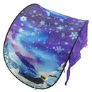 Folding Childrens Tent Dream Starry Tent Indoor Bed With Mosquito Net(Magic Winter)